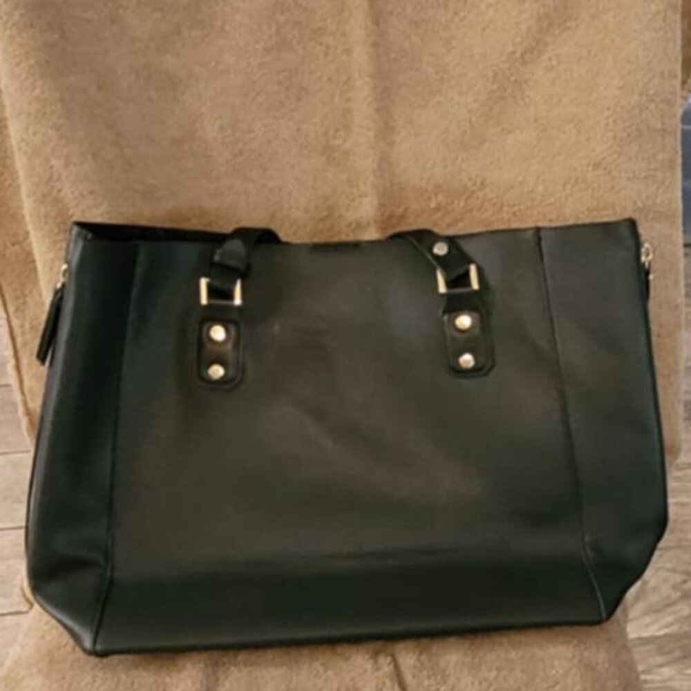 Topshop Black Tote Shoulder Bag - Picture 3 of 7